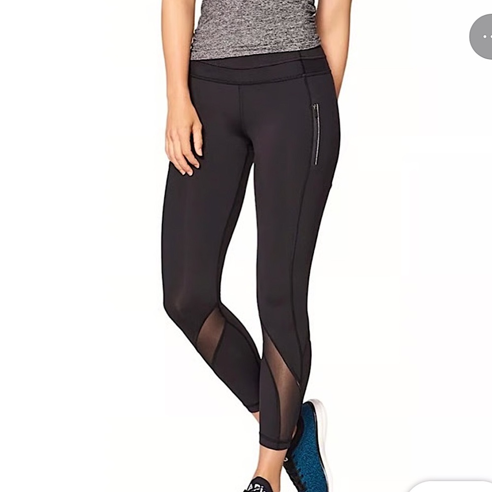 Lululemon Inspire Tight II Mesh Black Leggings Size 4